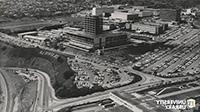 加州大学洛杉矶分校 after the construction of Salazar Hall and Simpson Tower, the naming of which was highly contentious ca. 1968